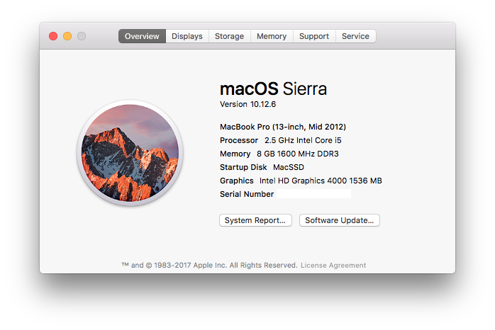 what is the current update for mac high sierra